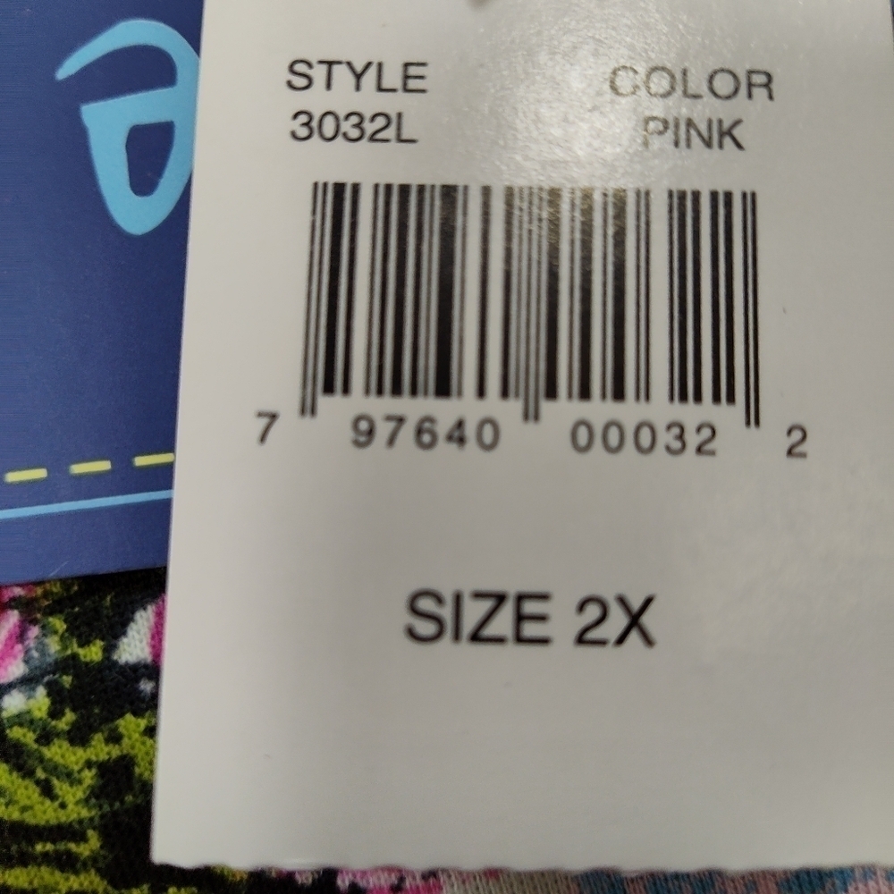 Jane Ashley Multicolor Landscape Print Scoop Neck Blouse Size 2X - Picture 4 of 5